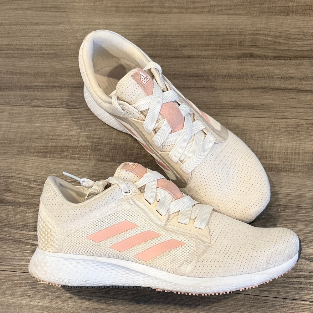 Adidas Women's Beige and Pink Athletic Shoes